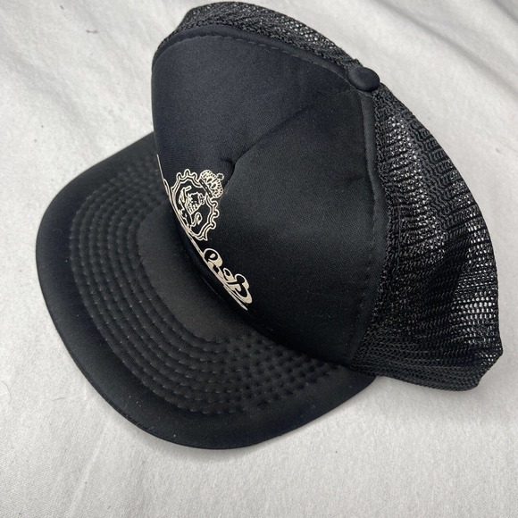 Vtg Stroh's Brewing Co Beer Black Adjustable Cap Trucker Hat Competition Pro Tag - Picture 12 of 12